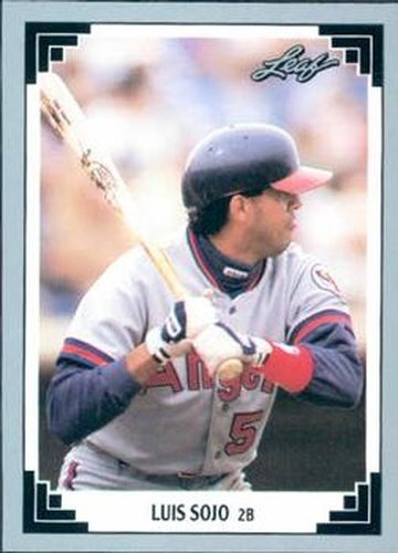 #367 Luis Sojo - California Angels - 1991 Leaf Baseball