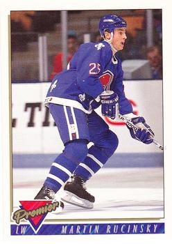 #367 Martin Rucinsky - Quebec Nordiques - 1993-94 Topps Premier Hockey