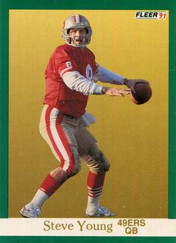 #367 Steve Young - San Francisco 49ers - 1991 Fleer Football