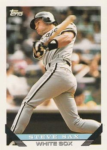 #367 Steve Sax - Chicago White Sox - 1993 Topps Baseball