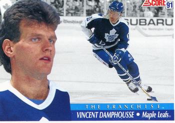 #368 Vincent Damphousse - Toronto Maple Leafs - 1991-92 Score Canadian Hockey