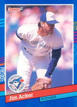 #368 Jim Acker - Toronto Blue Jays - 1991 Donruss Baseball