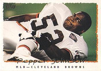 #368 Pepper Johnson - Cleveland Browns - 1995 Topps Football