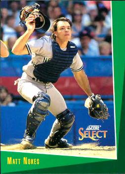 #368 Matt Nokes - New York Yankees - 1993 Select Baseball