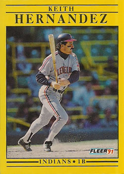 #368 Keith Hernandez - Cleveland Indians - 1991 Fleer Baseball