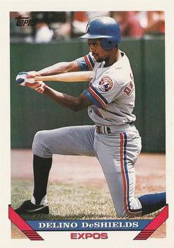 #368 Delino DeShields - Montreal Expos - 1993 Topps Baseball