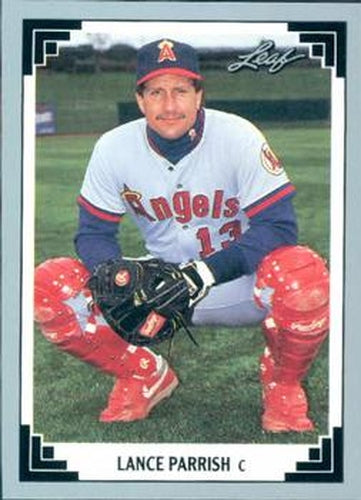 #368 Lance Parrish - California Angels - 1991 Leaf Baseball