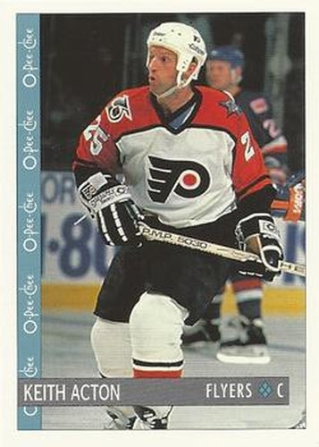 #368 Keith Acton - Philadelphia Flyers - 1992-93 O-Pee-Chee Hockey