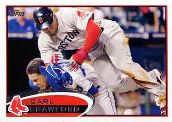 #368 Carl Crawford - Boston Red Sox - 2012 Topps Baseball