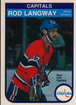#368 Rod Langway - Washington Capitals - 1982-83 O-Pee-Chee Hockey