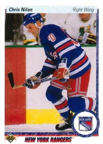 #368 Chris Nilan - New York Rangers - 1990-91 Upper Deck Hockey