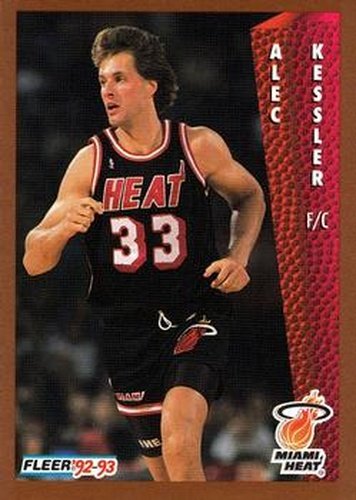 #368 Alec Kessler - Miami Heat - 1992-93 Fleer Basketball