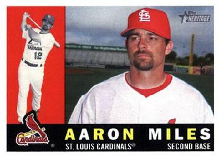 #368 Aaron Miles - St. Louis Cardinals - 2009 Topps Heritage Baseball