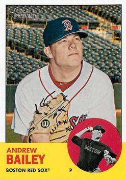 #368 Andrew Bailey - Boston Red Sox - 2012 Topps Heritage Baseball