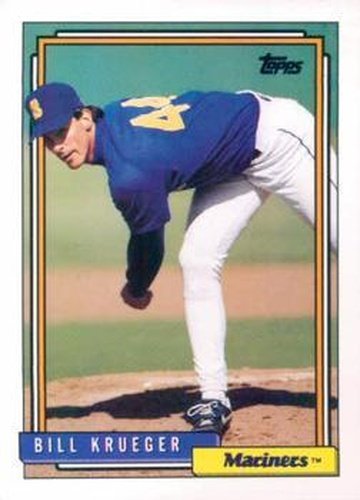 #368 Bill Krueger - Seattle Mariners - 1992 Topps Baseball