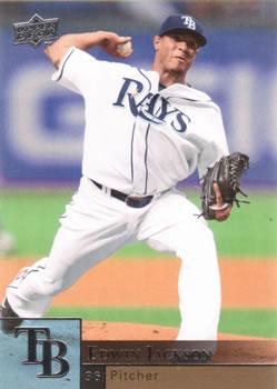 #368 Edwin Jackson - Tampa Bay Rays - 2009 Upper Deck Baseball