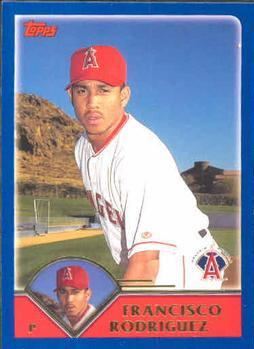 #368 Francisco Rodriguez - Anaheim Angels - 2003 Topps Baseball