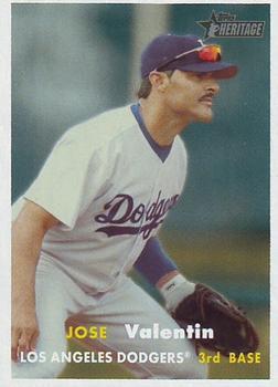 #368 Jose Valentin - Los Angeles Dodgers - 2006 Topps Heritage Baseball