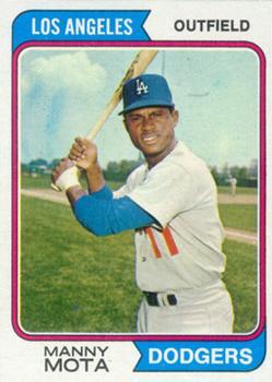 #368 Manny Mota - Los Angeles Dodgers - 1974 Topps Baseball