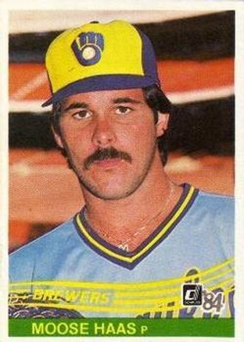 #368 Moose Haas - Milwaukee Brewers - 1984 Donruss Baseball