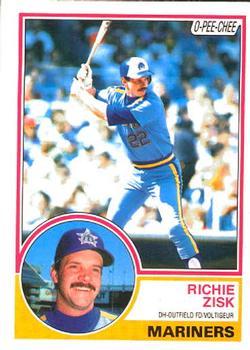 #368 Richie Zisk - Seattle Mariners - 1983 O-Pee-Chee Baseball