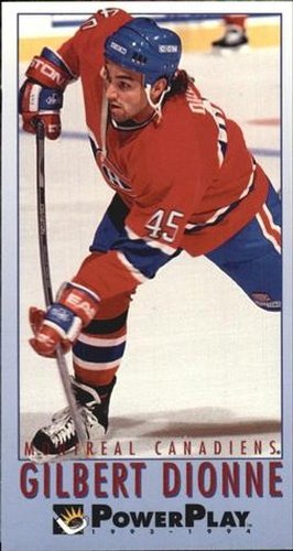 #368 Gilbert Dionne - Montreal Canadiens - 1993-94 Fleer PowerPlay Hockey