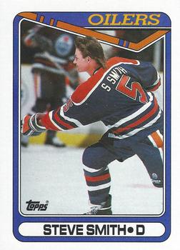 #368 Steve Smith - Edmonton Oilers - 1990-91 Topps Hockey