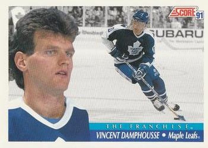 #368 Vincent Damphousse - Toronto Maple Leafs - 1991-92 Score Canadian Bilingual Hockey