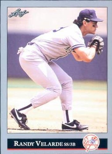 #368 Randy Velarde - New York Yankees - 1992 Leaf Baseball