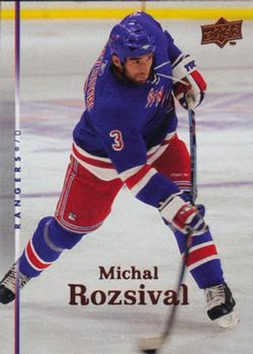 #368 Michal Rozsival - New York Rangers - 2007-08 Upper Deck Hockey