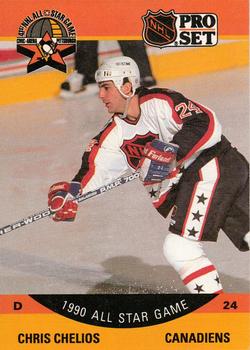 #368 Chris Chelios - Montreal Canadiens - 1990-91 Pro Set Hockey