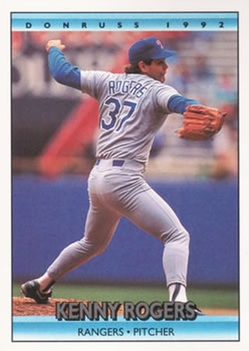#368 Kenny Rogers - Texas Rangers - 1992 Donruss Baseball