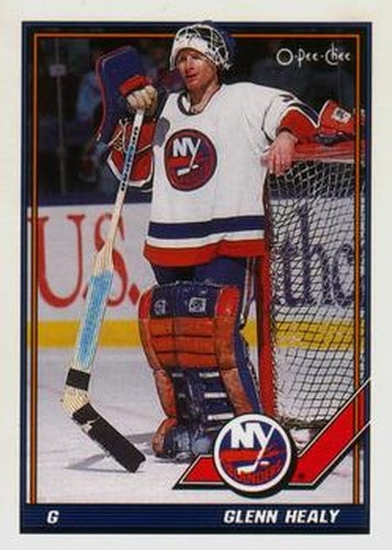 #368 Glenn Healy - New York Islanders - 1991-92 O-Pee-Chee Hockey