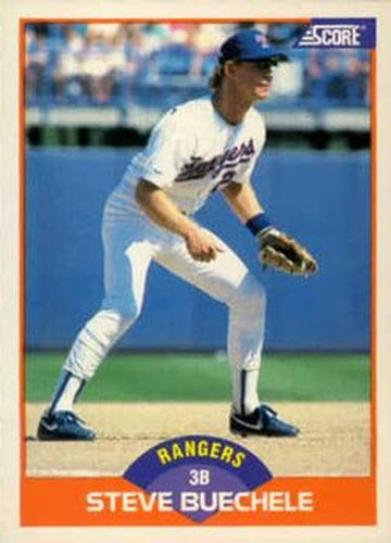 #368 Steve Buechele - Texas Rangers - 1989 Score Baseball