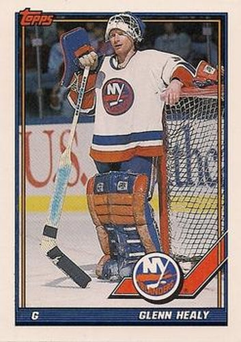 #368 Glenn Healy - New York Islanders - 1991-92 Topps Hockey