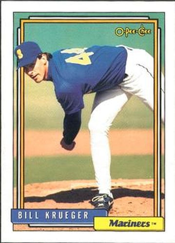 #368 Bill Krueger - Seattle Mariners - 1992 O-Pee-Chee Baseball