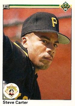 #368 Steve Carter - Pittsburgh Pirates - 1990 Upper Deck Baseball