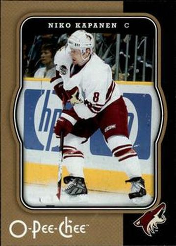 #368 Niko Kapanen - Phoenix Coyotes - 2007-08 O-Pee-Chee Hockey