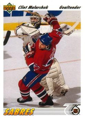 #368 Clint Malarchuk - Buffalo Sabres - 1991-92 Upper Deck Hockey