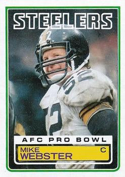 #368 Mike Webster - Pittsburgh Steelers - 1983 Topps Football