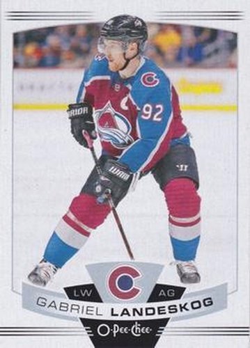 #368b Gabriel Landeskog - Colorado Avalanche - 2019-20 O-Pee-Chee Hockey