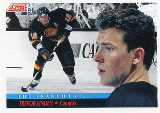 #369 Trevor Linden - Vancouver Canucks - 1991-92 Score Canadian Hockey