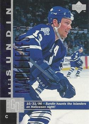 #369 Mats Sundin - Toronto Maple Leafs - 1997-98 Upper Deck Hockey