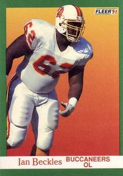 #369 Ian Beckles - Tampa Bay Buccaneers - 1991 Fleer Football