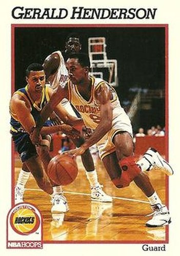 #369 Gerald Henderson - Houston Rockets - 1991-92 Hoops Basketball