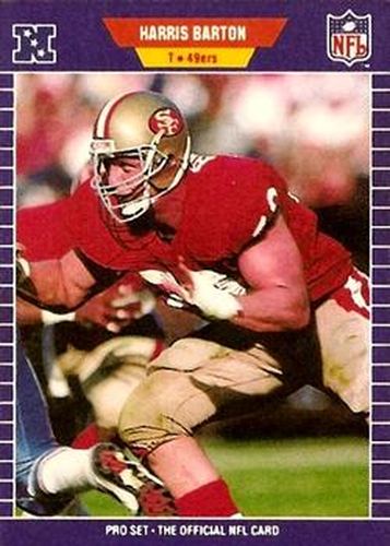 #369 Harris Barton - San Francisco 49ers - 1989 Pro Set Football