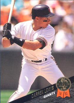 #369 Darren Lewis - San Francisco Giants - 1993 Leaf Baseball