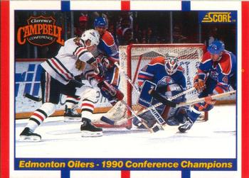 #369 1990 Conference Champions - Edmonton Oilers / Chicago Blackhawks - 1990-91 Score Canadian Hockey