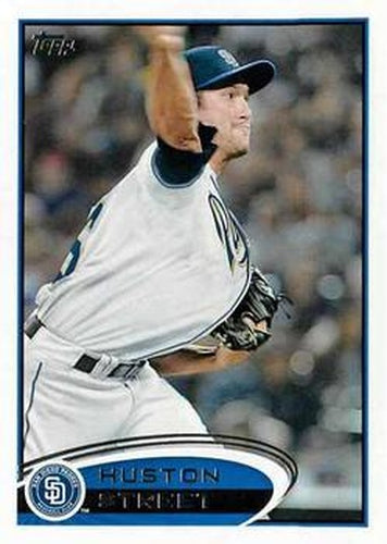 #369 Huston Street - San Diego Padres - 2012 Topps Baseball