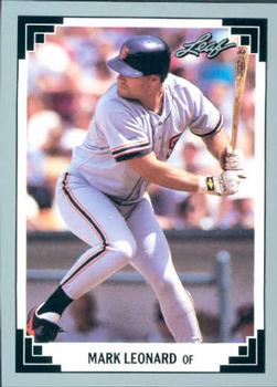 #369 Mark Leonard - San Francisco Giants - 1991 Leaf Baseball